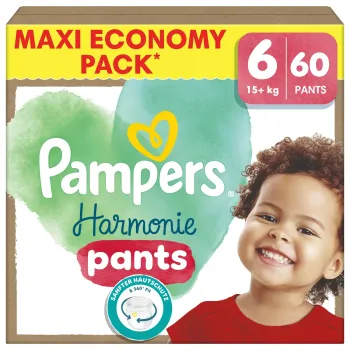 6 cartons  PAMPERS Harmonie Pants Taille 6  (15+kg )