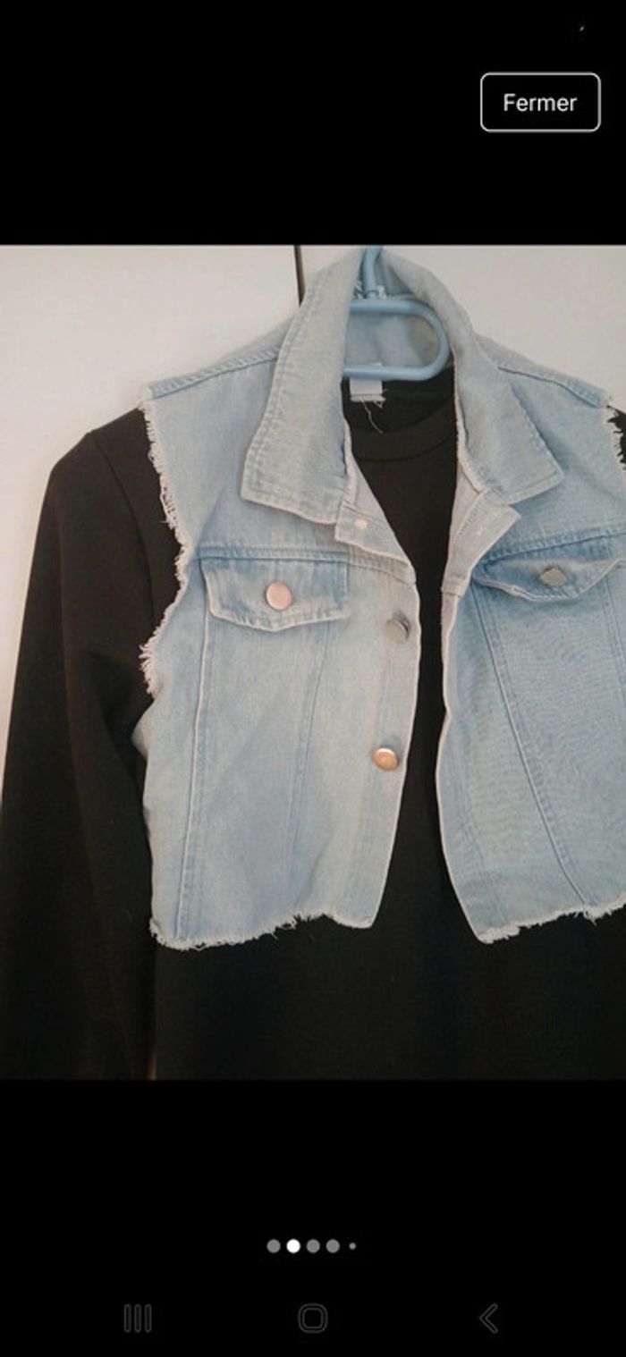 Robe avec boléro jeans - photo numéro 3