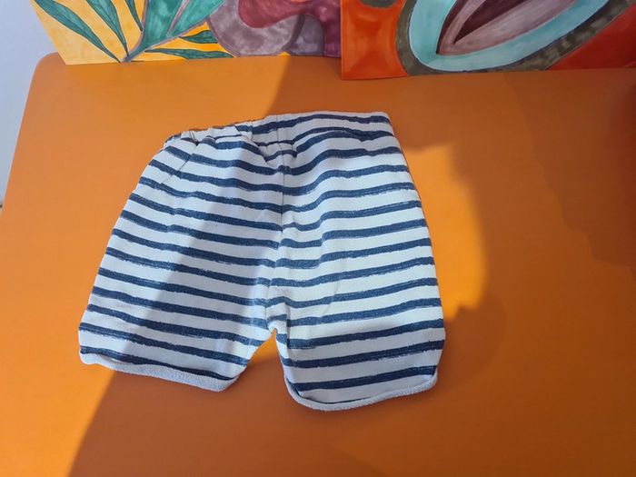 Short rayé bleu blanc - photo numéro 2