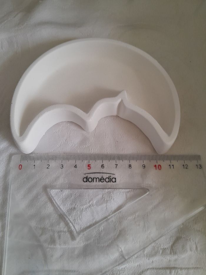 Lune photophore en plâtre à peindre - photo numéro 2