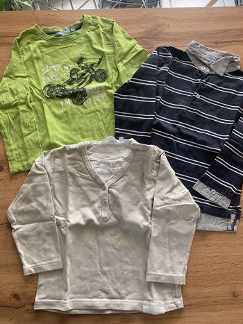 Lot 3 t-shirt manches longues garçon 4 ans