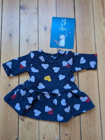 Robe manches longues petit bateau 3 mois 