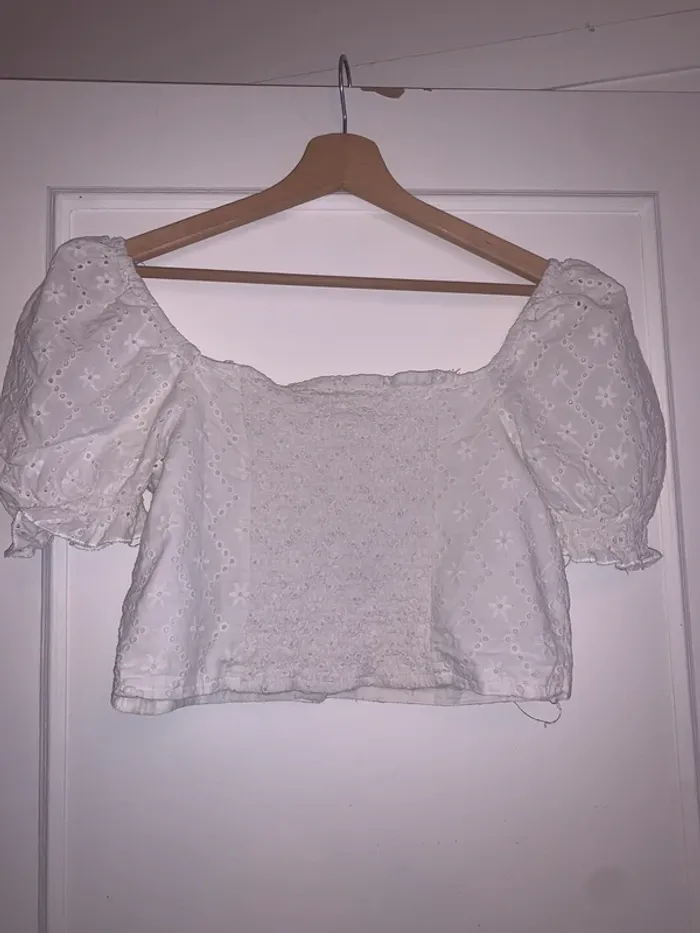 Haut court broderie - photo numéro 6
