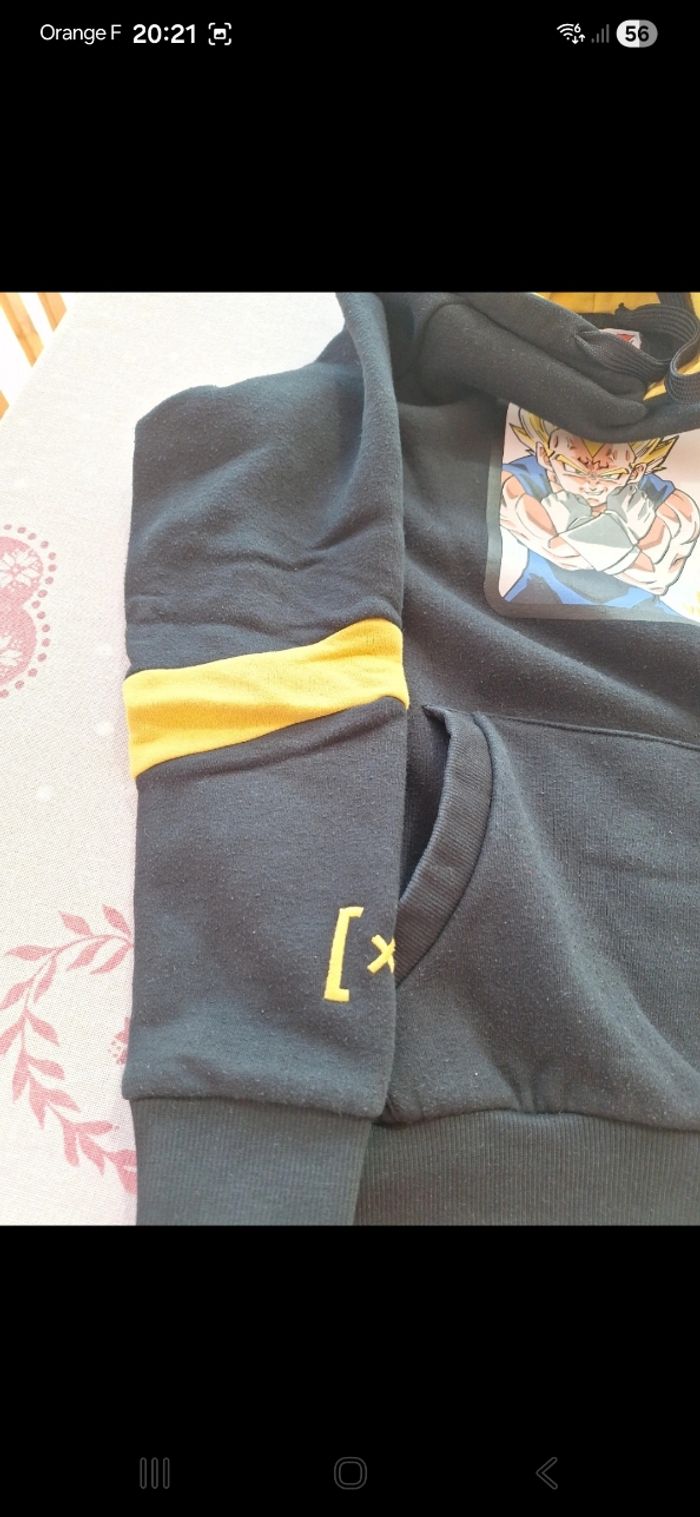 Pull capuche 12 ans Dragon Ball - photo numéro 5