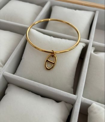 Jonc maille marine acier 