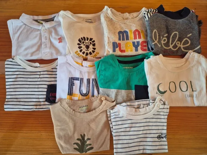 Lot de t-shirt manches courtes 3 mois