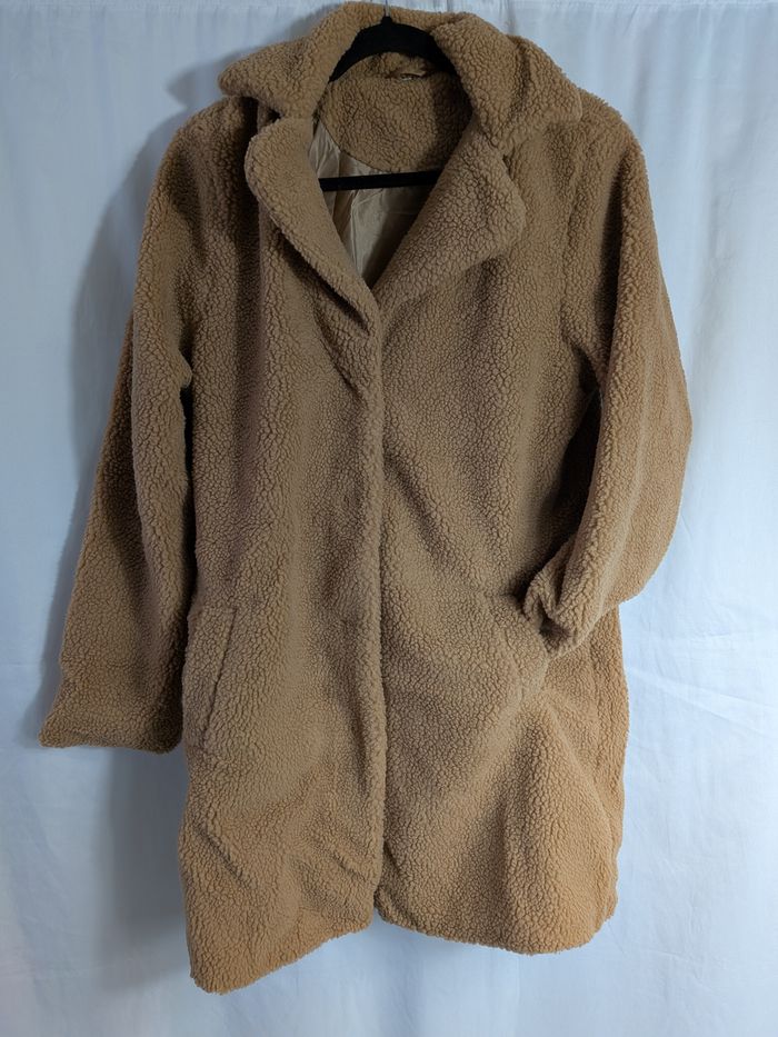 Manteau long femme Couleur marron / beige M doux