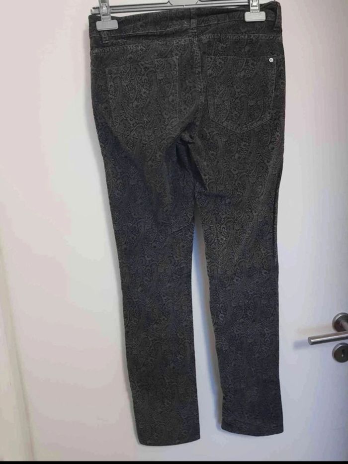 Jean imprimé velour taille 36 - photo numéro 4
