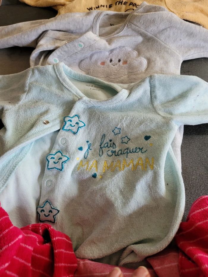Lot 4 pyjamas 1 mois - photo numéro 3