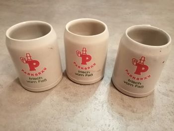 lot de 3 chopes de bière