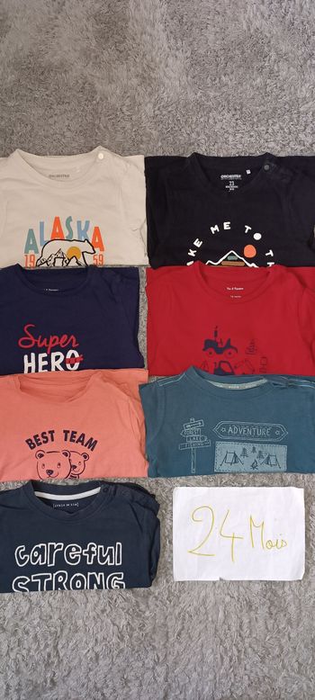 Lot 7 t-shirts ML 23/24 moissee
