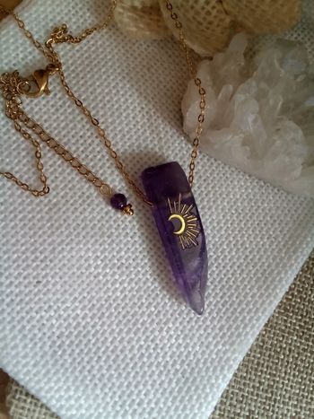 Collier pointe d'améthyste 💜.