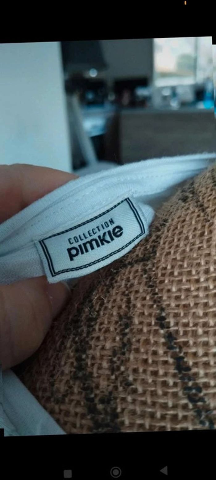 Tee shirt blanc écritures noir Pimkie taille m - photo numéro 3