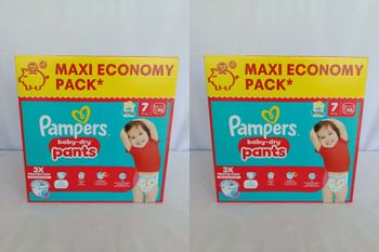 2 Cartons Pampers Pants Baby Dry T7 x62 15kgs