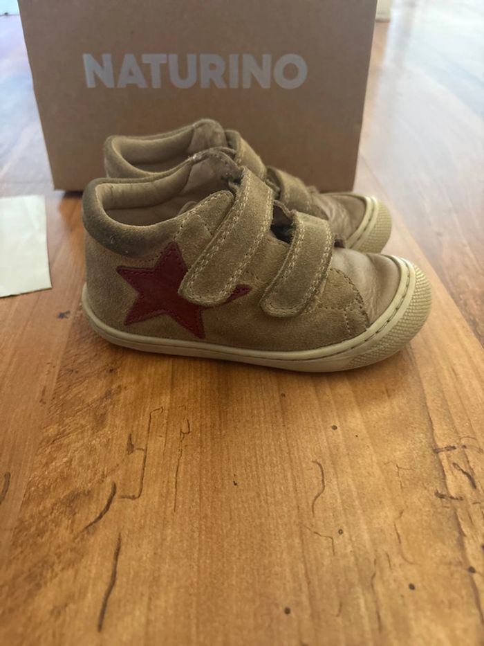 Chaussure Naturino en daim beige pointure 23 - photo numéro 3