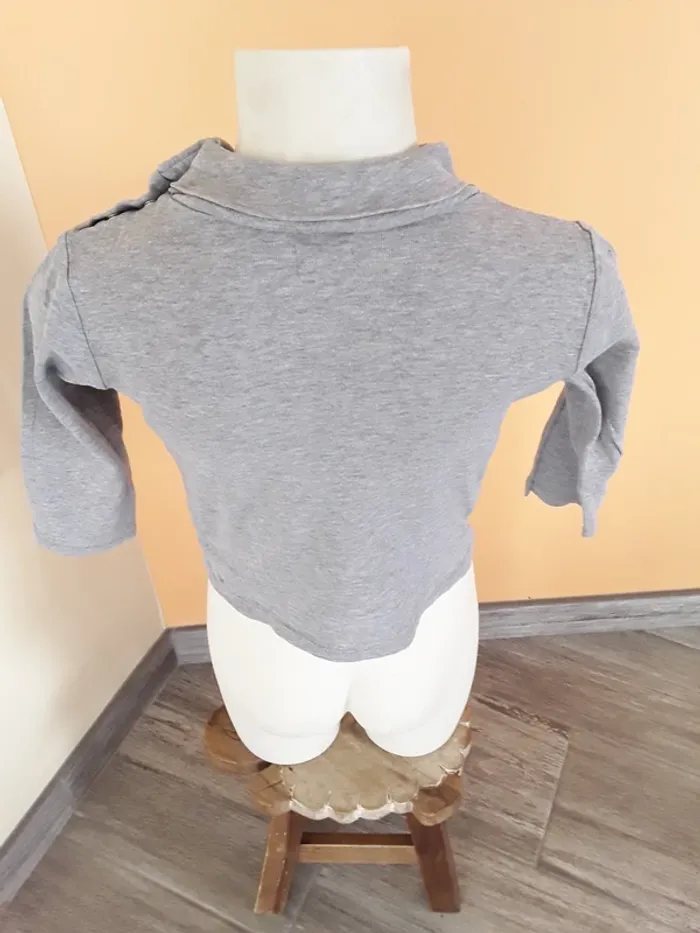 Tee shirt manches longues col roulé 3 ans (90/97 cm) - photo numéro 4