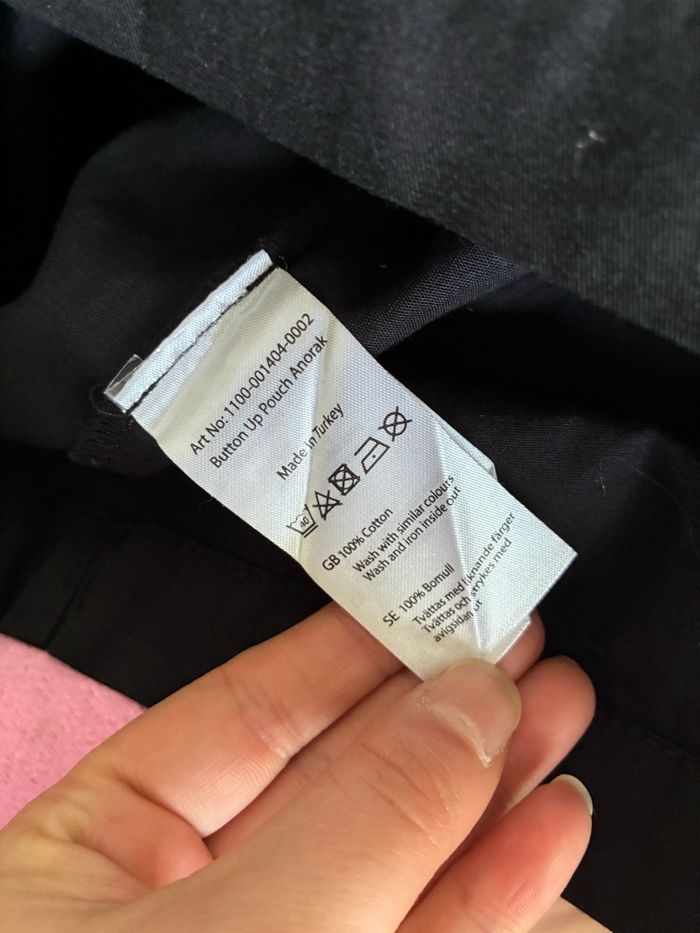 Veste en coton noire à cordon Anorak Kangourou NA-KD Taille S - photo numéro 4