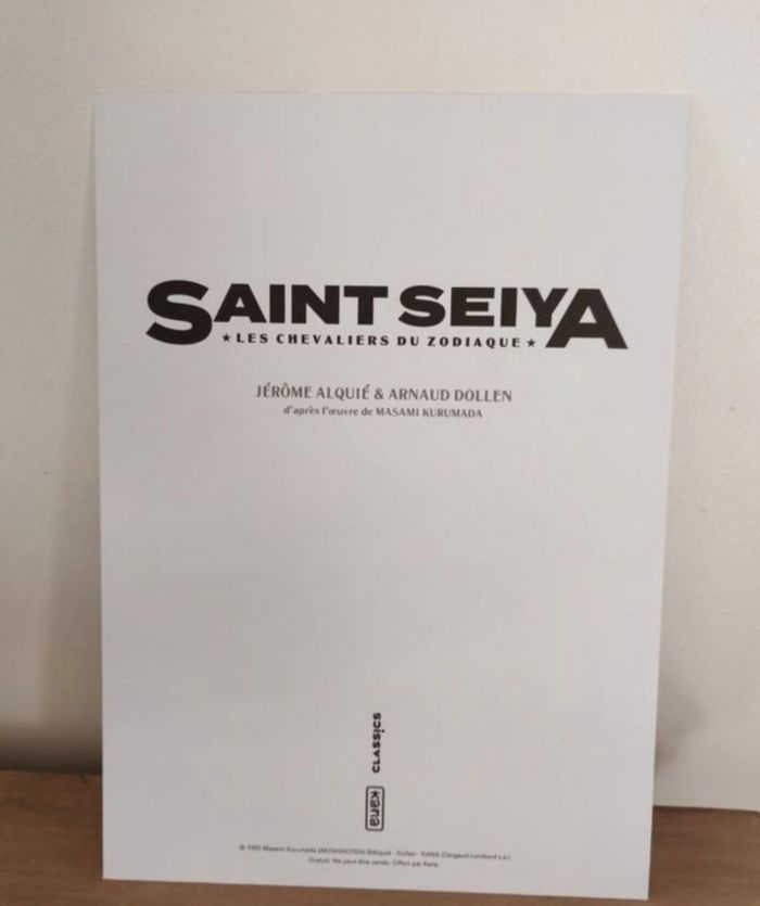 Ex-libris de hyoga chevalier du cygne - photo numéro 2