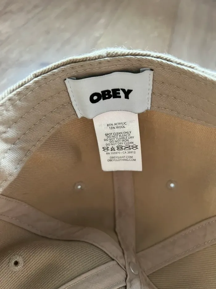 Casquette Obey beige - photo numéro 6