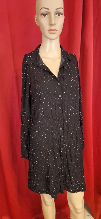 Jolie robe noir étoiles blanches taille38
