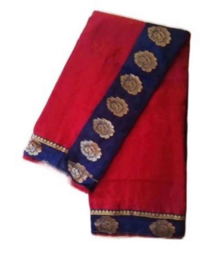 saree rouge et bleu