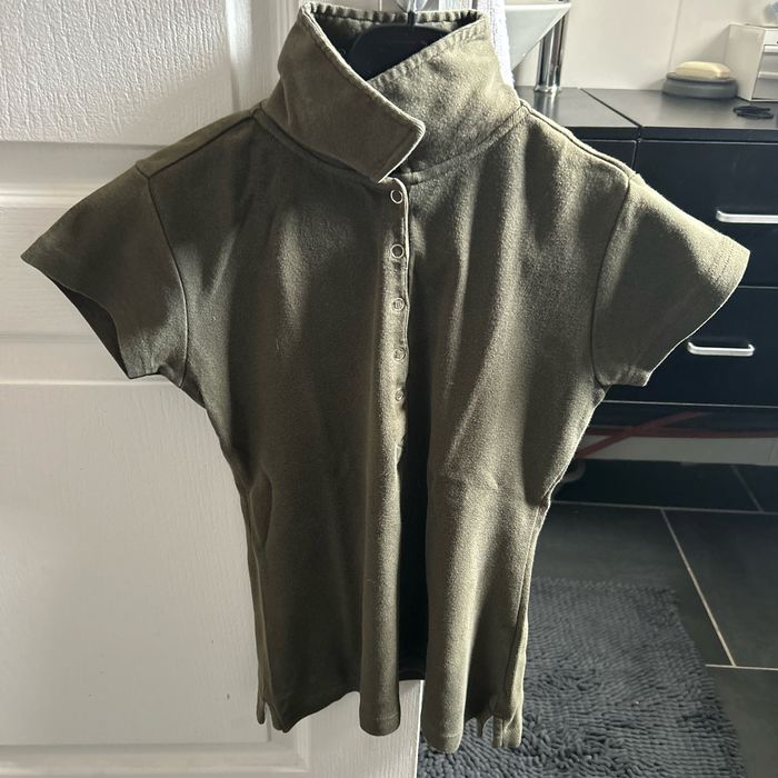 Polo femme kaki