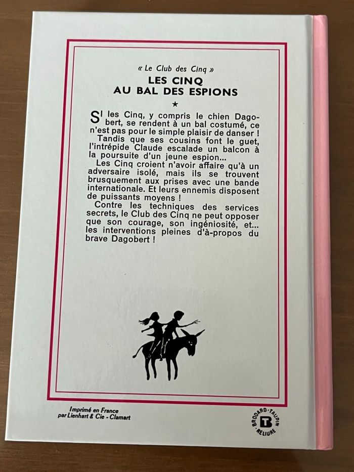 Les cinq au bal des espions Enid Blyton Nouvelle Bibliothèque Rose NEUF - photo numéro 5