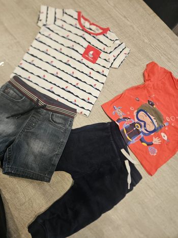 Ensemble pantalons été tee short bébé 12 mois