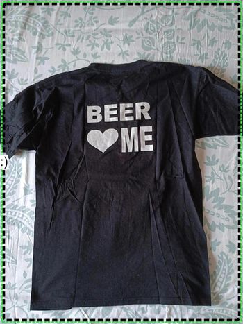 T-shirt humoir alcool I am Moderation / Beer love me Taille M