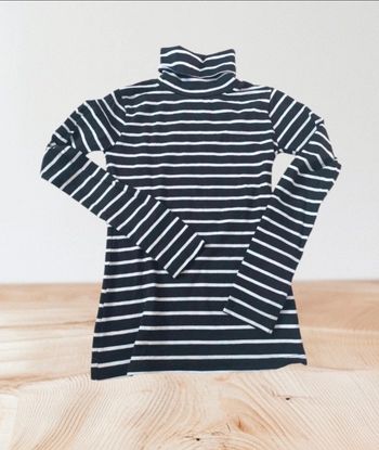 Col roulé rayure pull