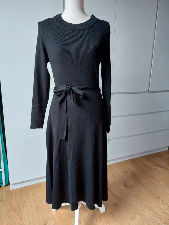 Robe en maille manches longues 38/40