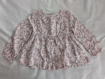 Blouse rose à fleurs - 3A - Gémo