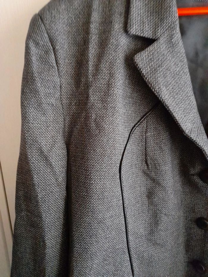 Blazer gris chiné - photo numéro 4