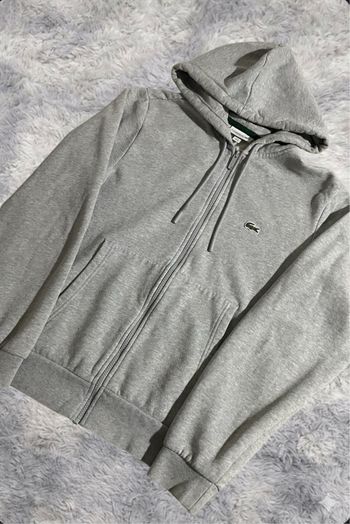 Gilet / Veste À Capuche Lacoste - Gris - Taille M