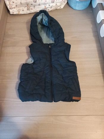 Doudoune sans manche chaud 18 mois