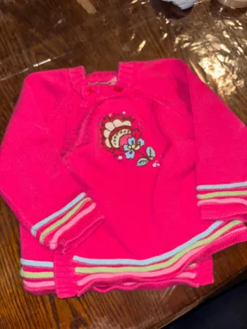 gilet rose fille 
