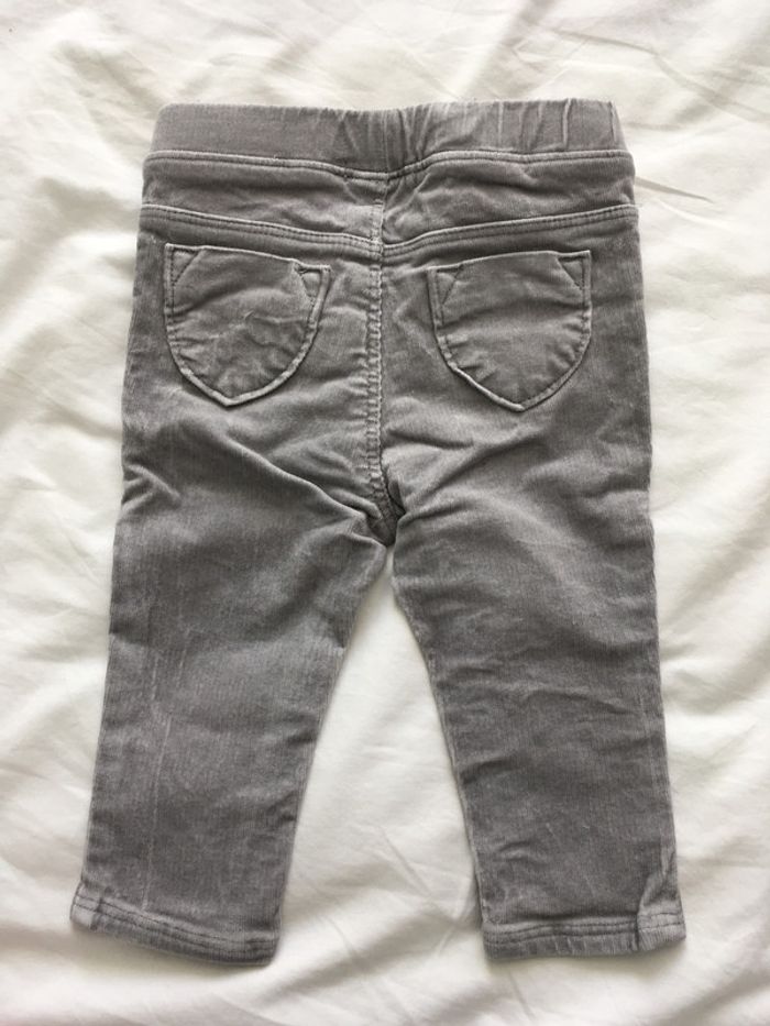 Pantalon en velours côtelé - 12 mois - photo numéro 2
