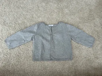 Gilet en maille gris mixte - 12 mois - boutchou