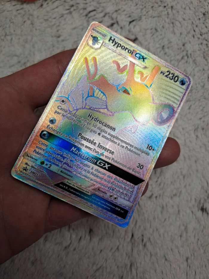 Carte Pokémon Hyporoi GX sm155 Promo Soleil & Lune Full Art - photo numéro 3