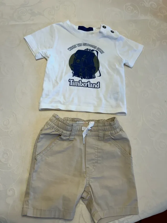 Ensemble short / t-shirt Timberland - 9 mois