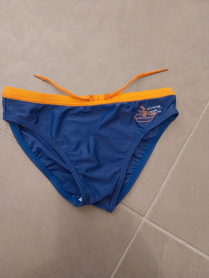 Maillot bain bleu/orange T6A