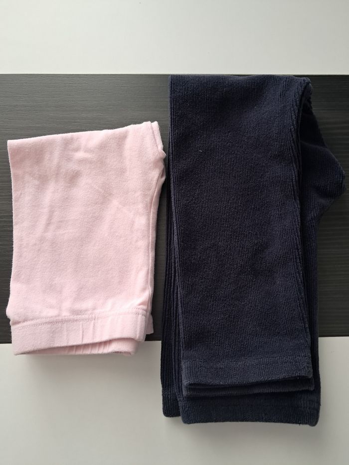 Pantalon cotelé + legging rose à donner - photo numéro 4