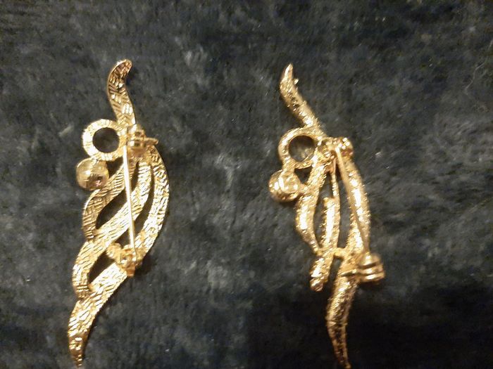 lot 3 broches métal doré - photo numéro 6