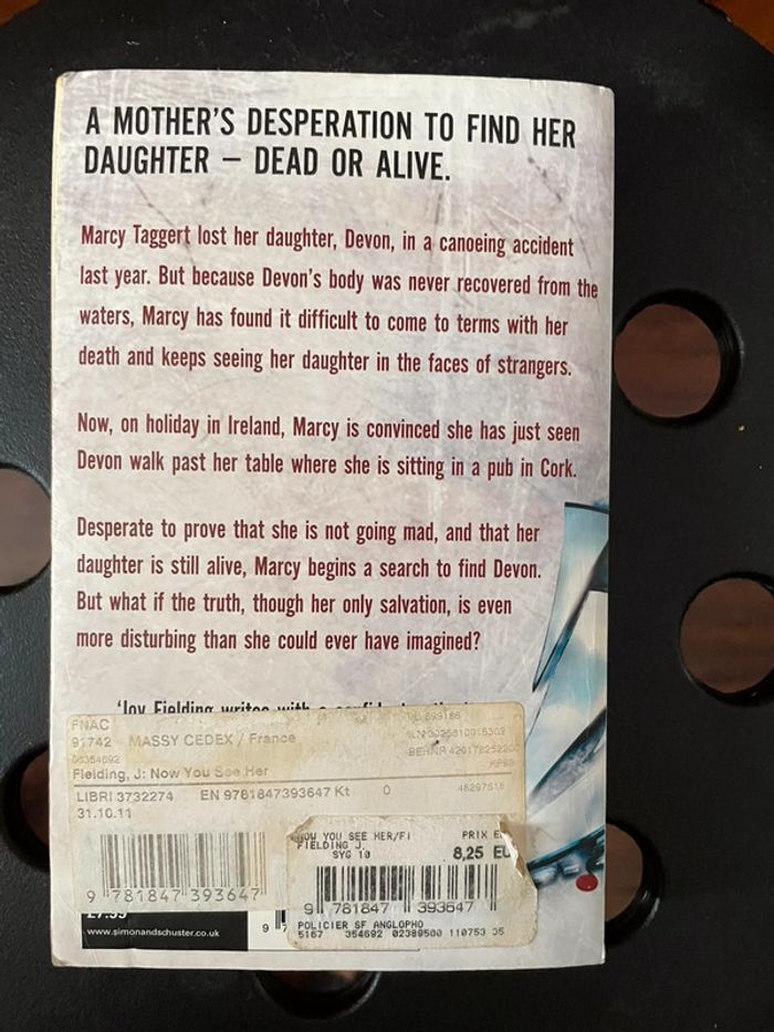 Livre Now you see her - Joy Fielding - photo numéro 2