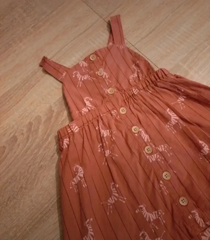 Robe zèbre corail - 18 mois - kiabi - photo numéro 2