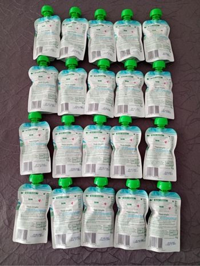 Nouveau lot 20 gourdes végétales bledina - photo numéro 2