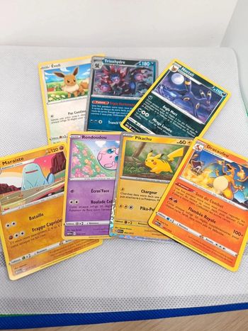 Lot 7 cartes Pokémon édition McDo 2025