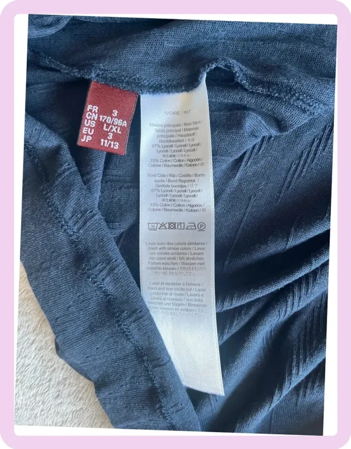 T-shirt bleu marine semi-transparent Comptoir des Cotonniers – Taille 3 (XL/XXL), manches courtes - photo numéro 4