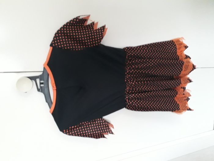 Déguisement robe orange et noire 7 - 10 ans Gifi - photo numéro 2