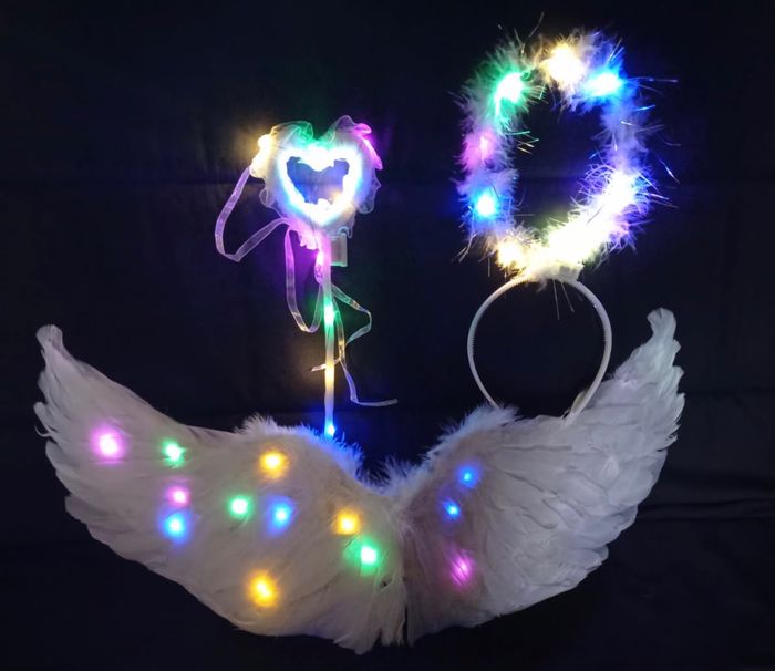 Déguisement ailes ange LED 3-6ans - photo numéro 2